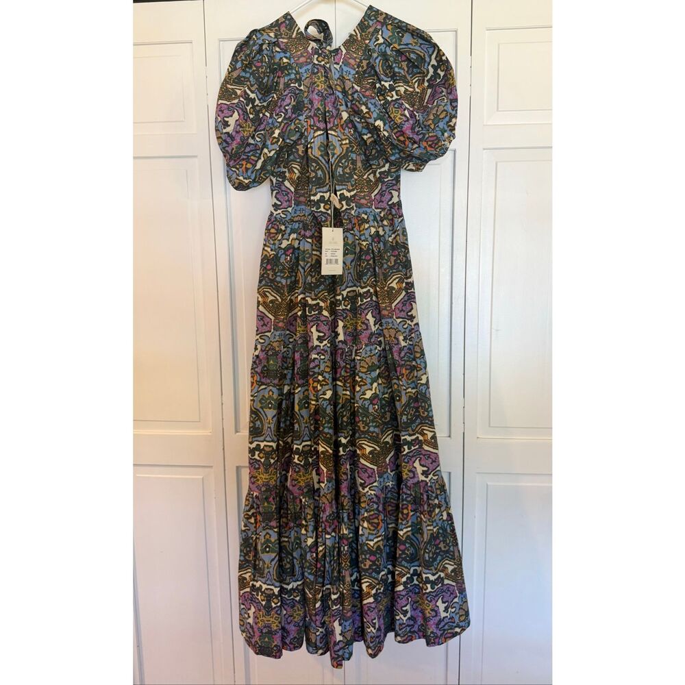 Cleobella NWT evita mosaic ikat maxi dress medium - Picture 7 of 13